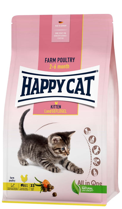 HappyCat Kitten Fågel 4kg