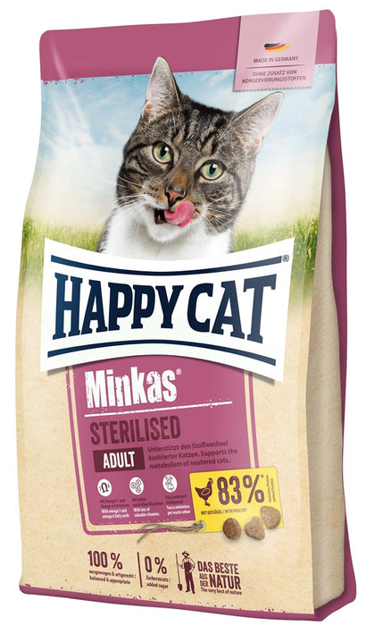 HappyCat Minkas Sterilised Fågel 10kg