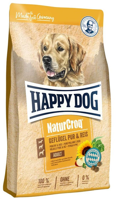 HappyDog NaturCroq Fågel & Ris 11 kg