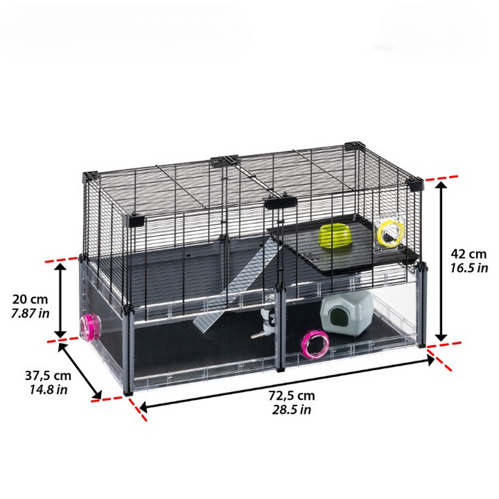 Ferplast Multipla Hamsterbur Svart