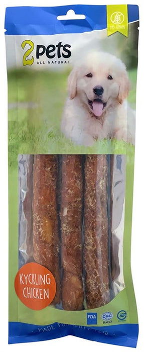 2pets Tuggrulle Kycklingfilé 28cm 3-pack 250g 6x