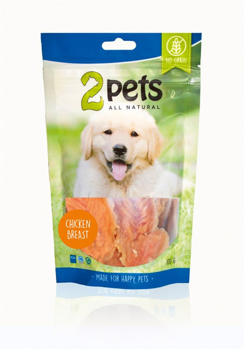 2pets Dogsnack Chicken Breast 100g 6x