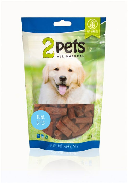 2pets Dogsnack Tuna Bites 100g