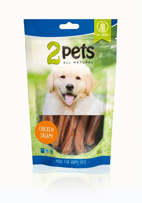 2pets Dogsalami Chicken 100g 6x