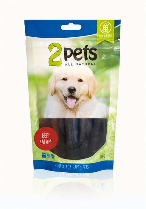 2pets Dogsalami Beef 100g 6x