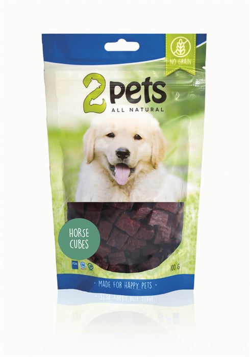 2pets Dogsnack Horse Cubes 100g 6x