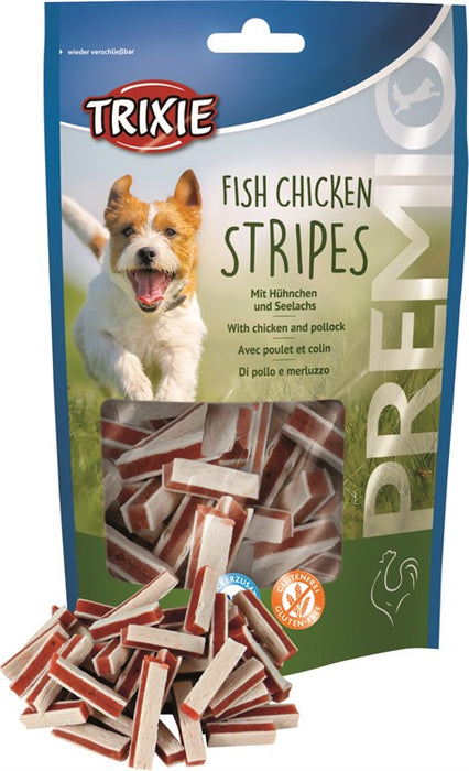 Trixie PREMIO Fish Chicken Stripes 75g x6