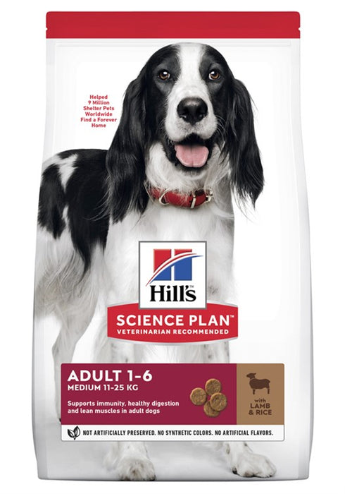 Hills Canine Adult Medium Lamb & Rice 14kg