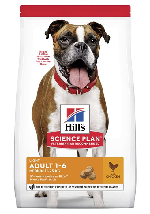 Hills Canine Adult Light Medium Chicken 14kg