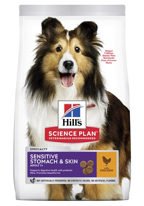 Hills Adult Sensitive Stomach & Skin Medium Chicken 14kg