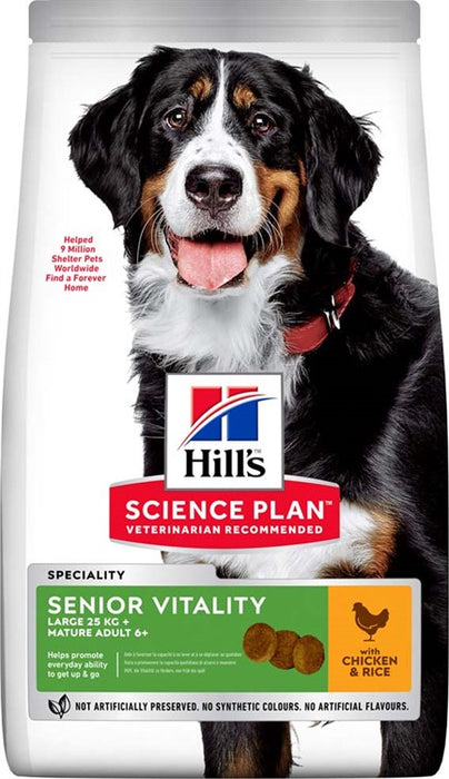 Hills Canine Senior Vitality Large Breed Chicken 14kg