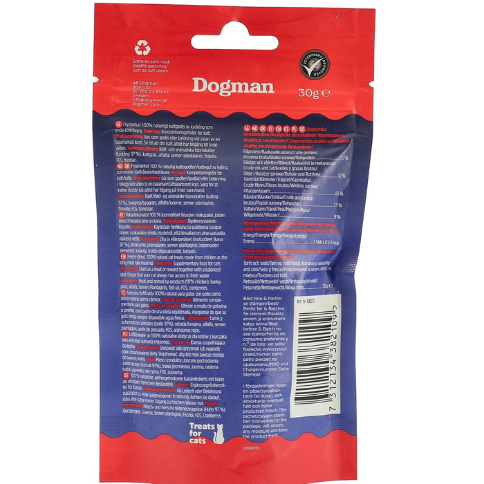 Dogman Freeze Dried Chicken 30g x5