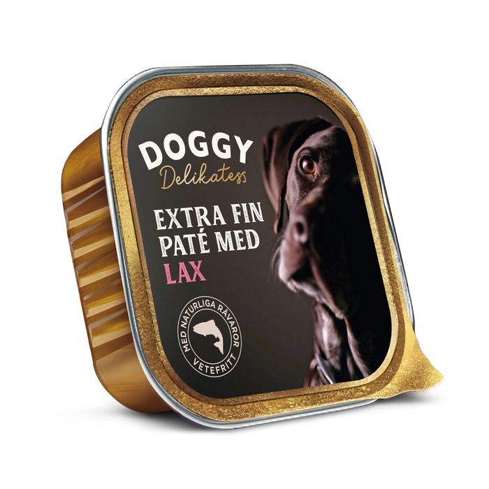 Doggy Delikatess Paté med Lax Våtfoder Hund 150g