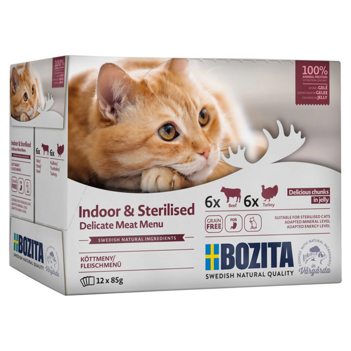 Bozita Indoor & Sterilised Menu Jelly 12x85g