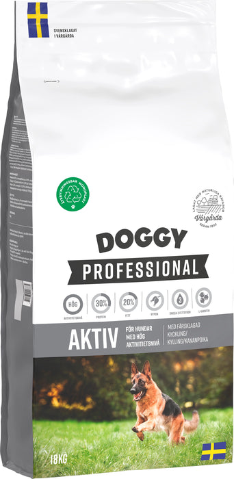 Doggy Professional Aktiv Kyckling Hundfoder