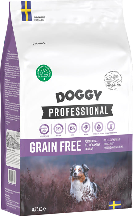 Doggy Grain Free Hundfoder 3,75kg