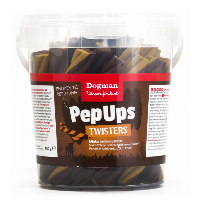 Dogman PepUps Twisters 3 Smaker 450g