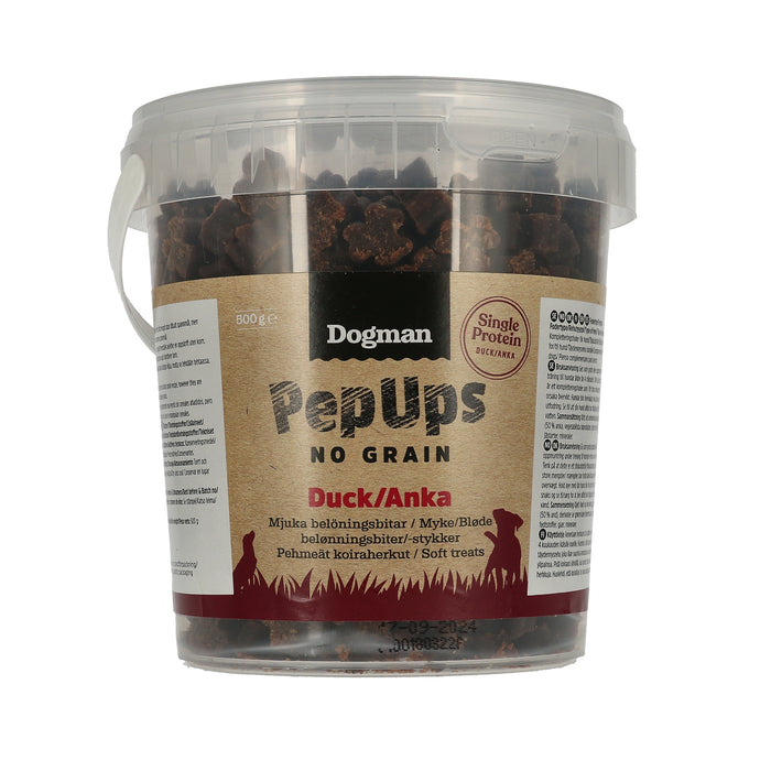 Dogman Pep Ups No Grain Anka 500g