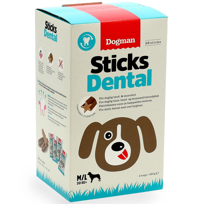 Dogman Sticks Dental Box 28st