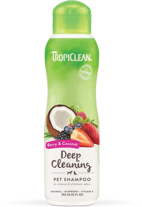 TropiClean Shampoo Deep Cleaning Berry Coconut 355ml