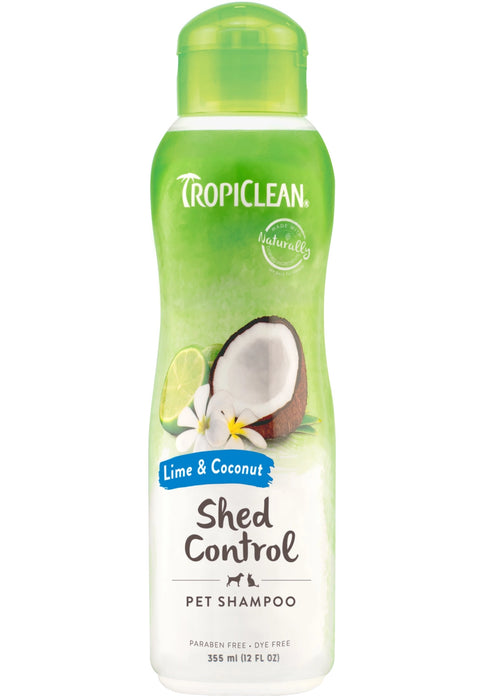 TropiClean Shampoo Shed Control Lime Coconut 355ml