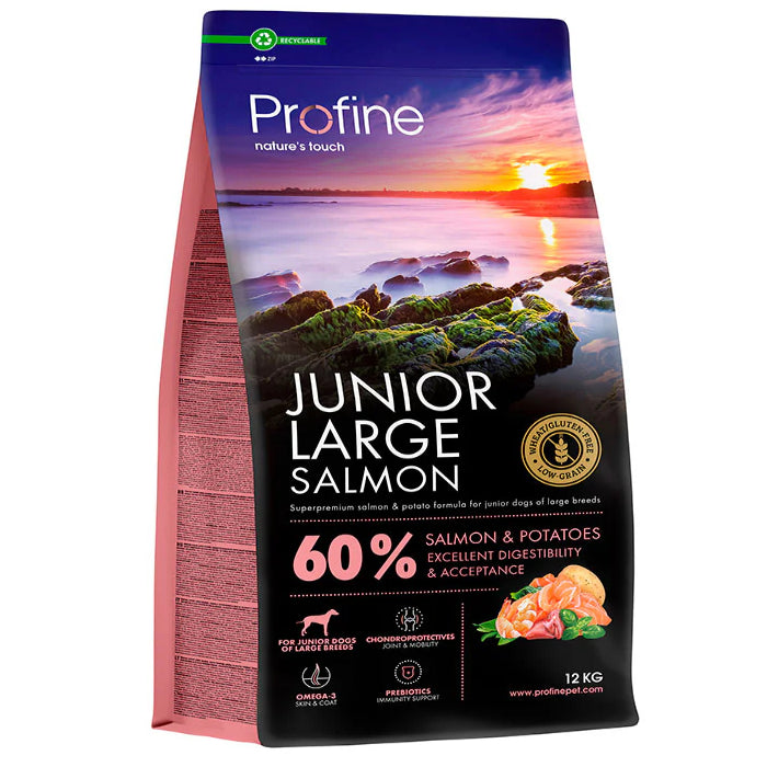 Profine Dog Dry Junior Large Salmon 12kg