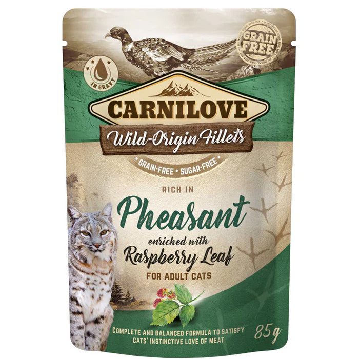 Carnilove Cat Pouch Pheasant Enriched Raspberry 85g x24