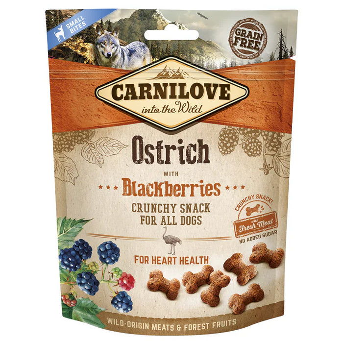 Carnilove Dog Crunchy Snack Ostrich Blackberry 200g x6