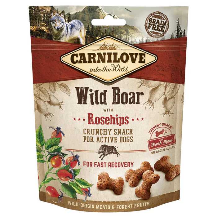 Carnilove Dog Crunchy Snack Wildboar Rosehip 200g x6