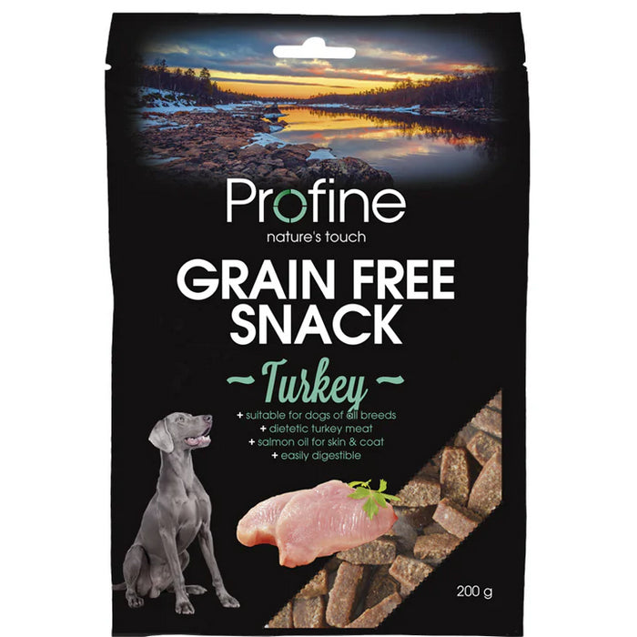 Profine Dog Grain Free Semi Moist Snack Turkey 200g x6