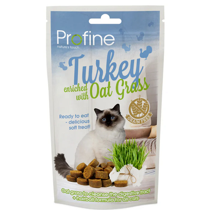 Profine Cat Semi Moist Snack Turkey & Oat Grass 50g x6