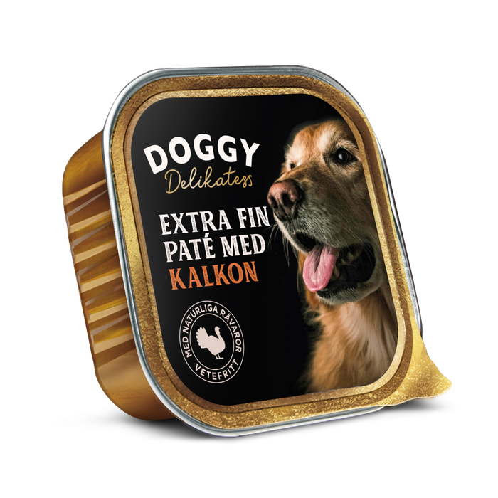 Doggy Delikatess Paté med Kalkon Våtfoder Hund 150g