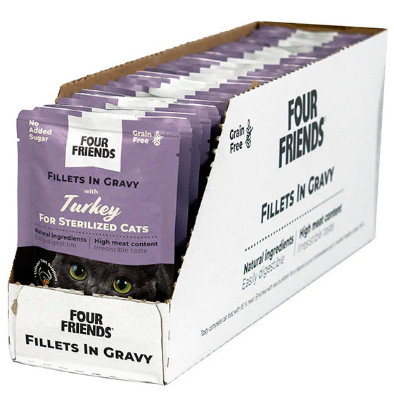 FourFriends Cat Sterilized Turkey Gravy Pouch x24