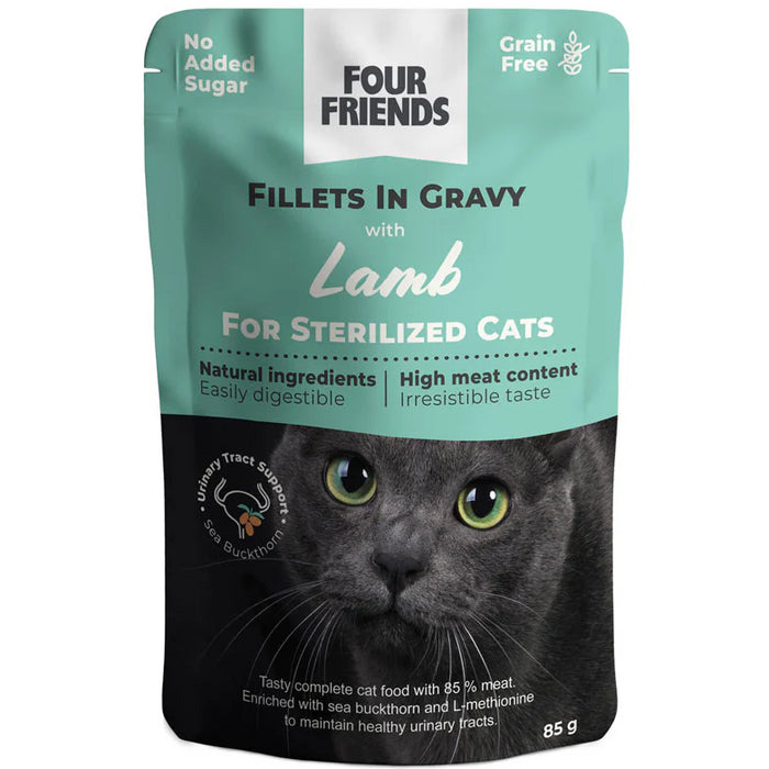 FourFriends Cat Sterilized Lamb Gravy Pouch x24