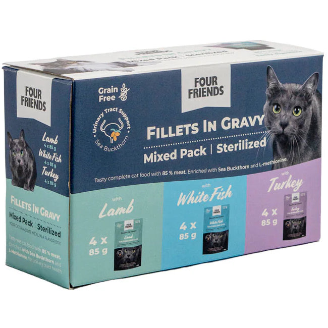 FourFriends Cat Sterilized Gravy Mix 12-pack