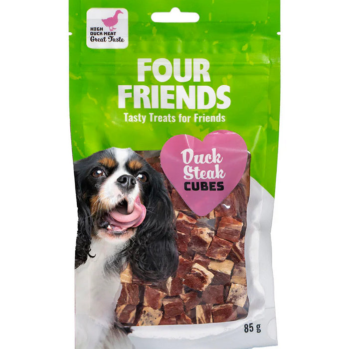 FourFriends Dog Duck Steak Cubes x12