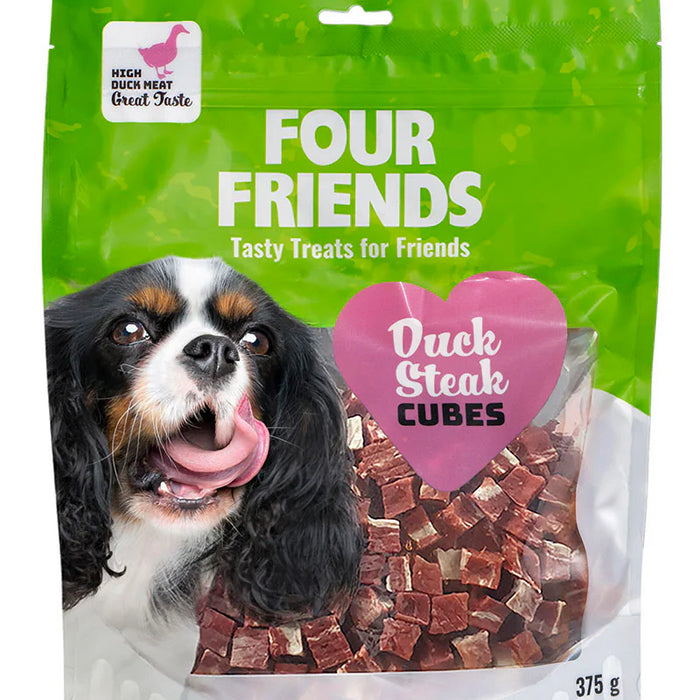 FourFriends Dog Duck Steak Cubes x12