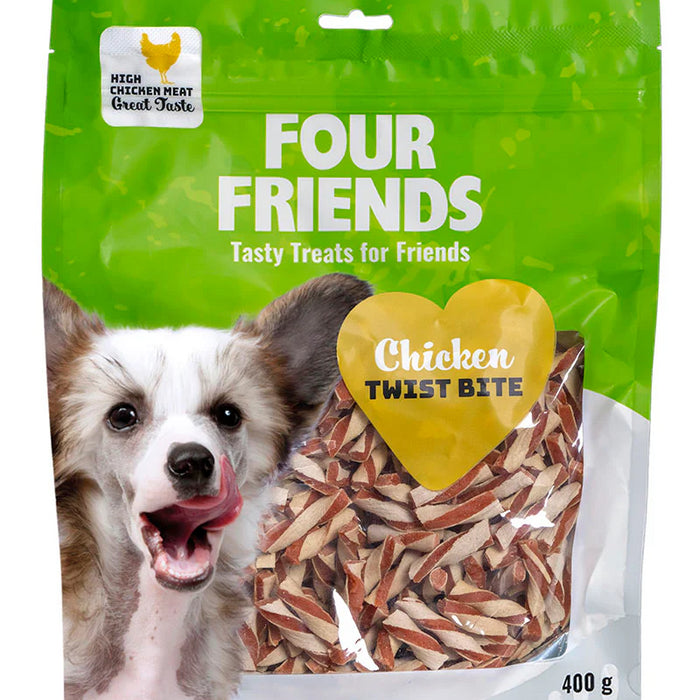 FourFriends Dog Chicken Twist Bite x12