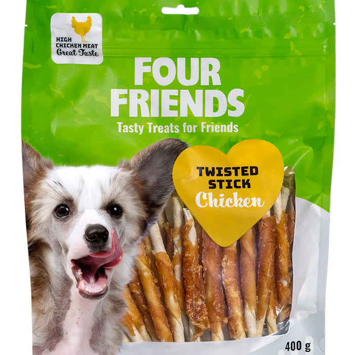 FourFriends Dog Twist Chicken 12,5cm x6