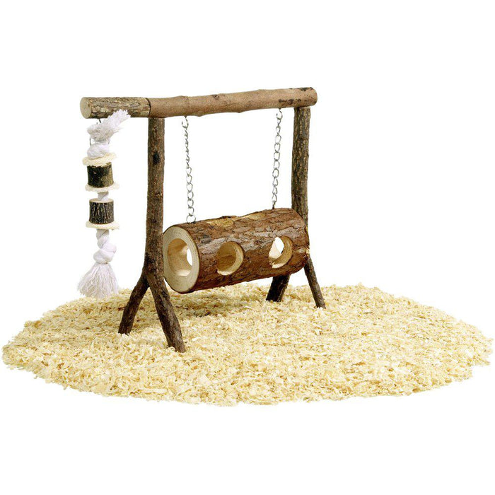 Karlie Lekplats Trä Hamster Swing 31x25cm Tunnelgunga