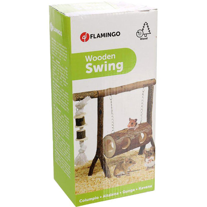 Karlie Lekplats Trä Hamster Swing 31x25cm Tunnelgunga