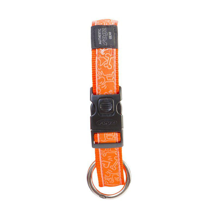 Rogz Fancy Dress Halsband Orange Doodle