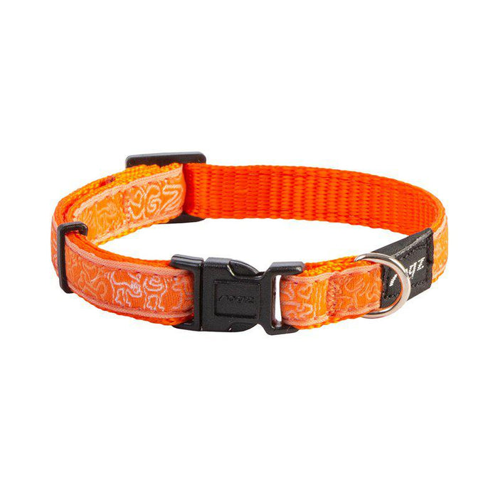 Rogz Fancy Dress Halsband Orange Doodle