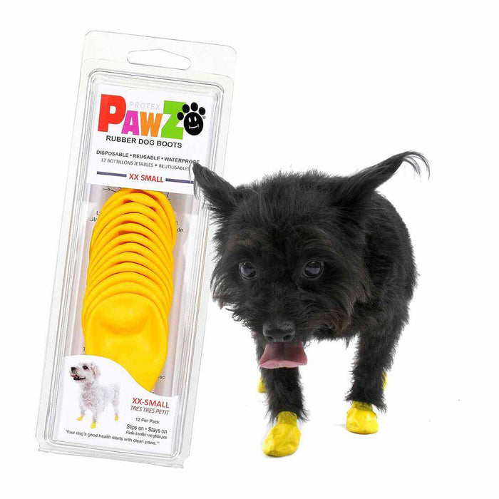 Pawz Dog Boots Color XXS Yellow