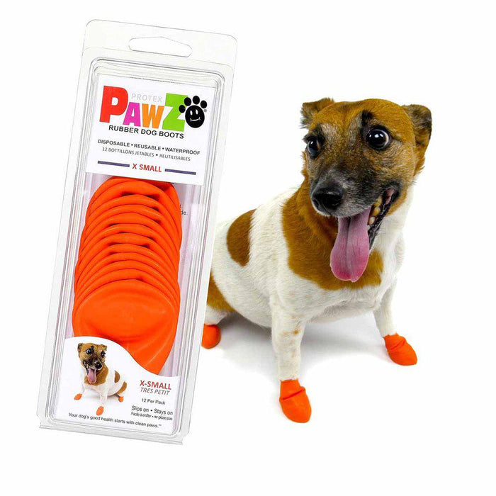 Pawz Dog Boots Color XS Orange