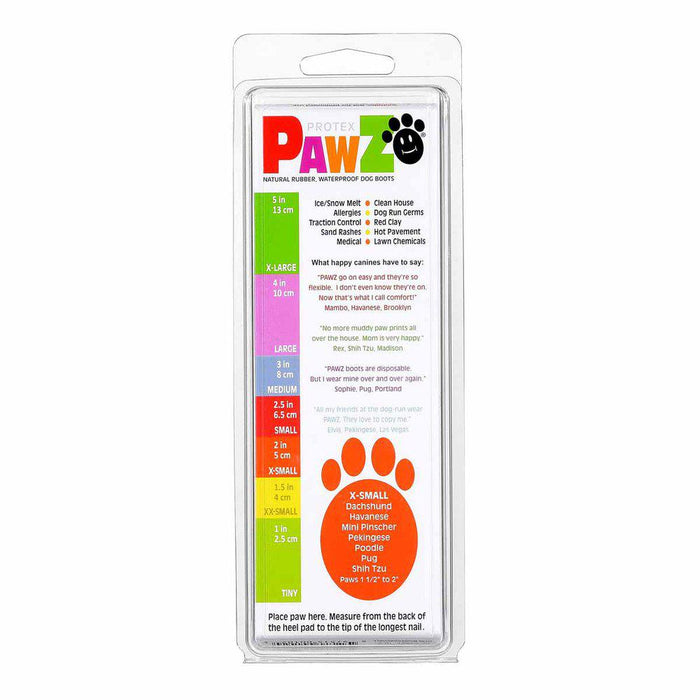 Pawz Dog Boots Color XS Orange