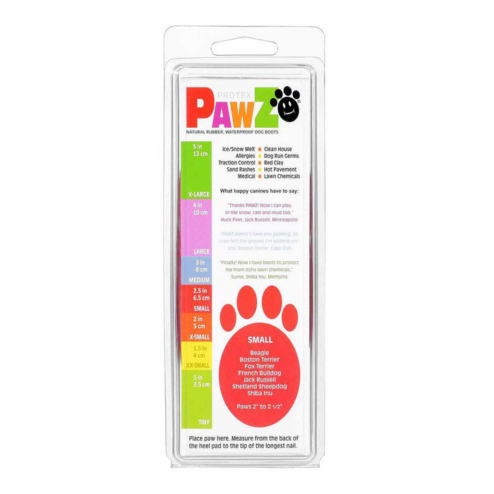 Pawz Dog Boots Color S Red