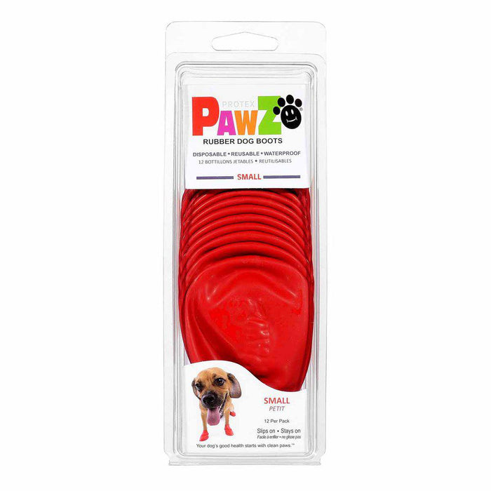 Pawz Dog Boots Color S Red