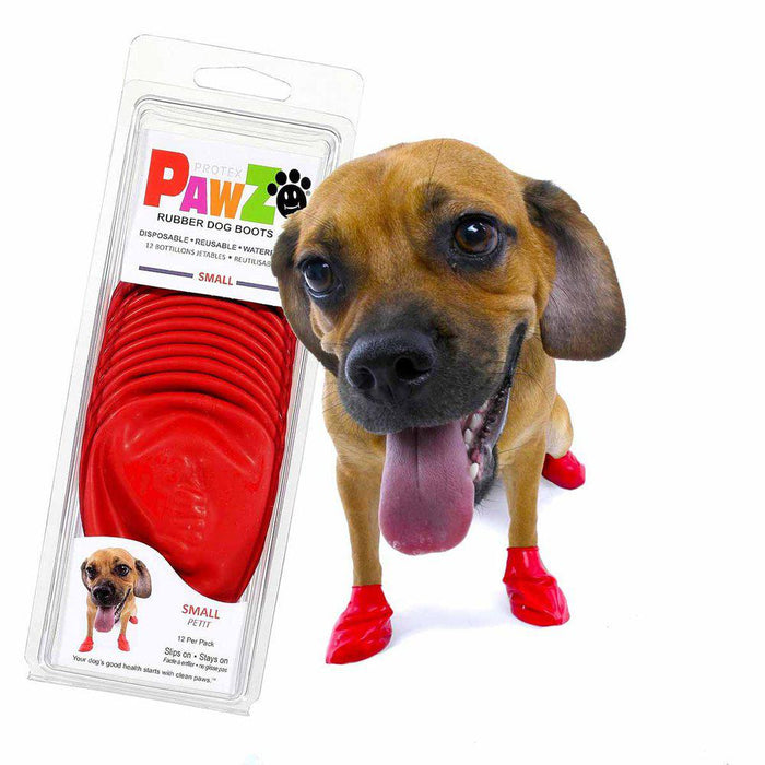 Pawz Dog Boots Color S Red