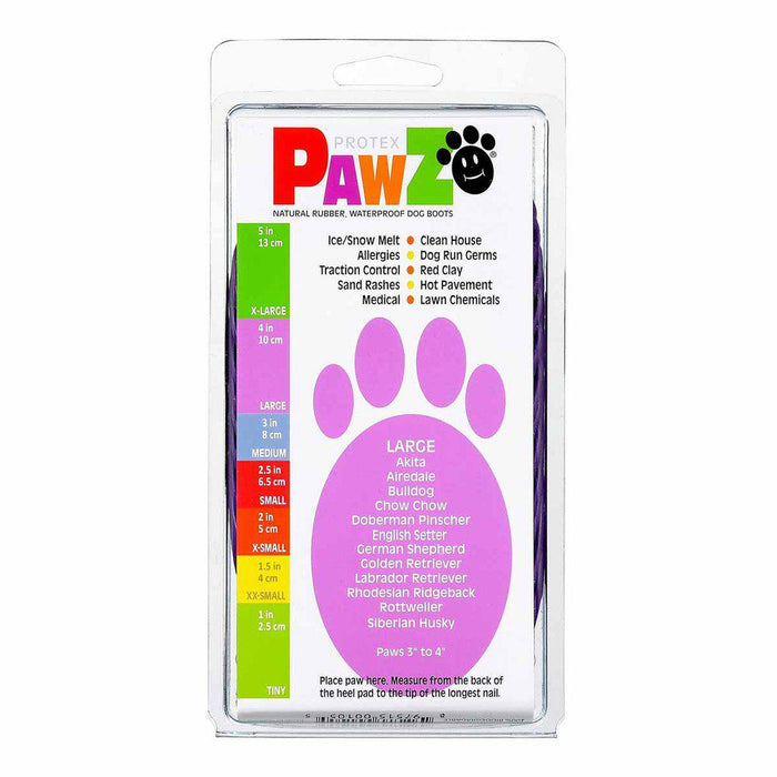 Pawz Dog Boots Color L Purple